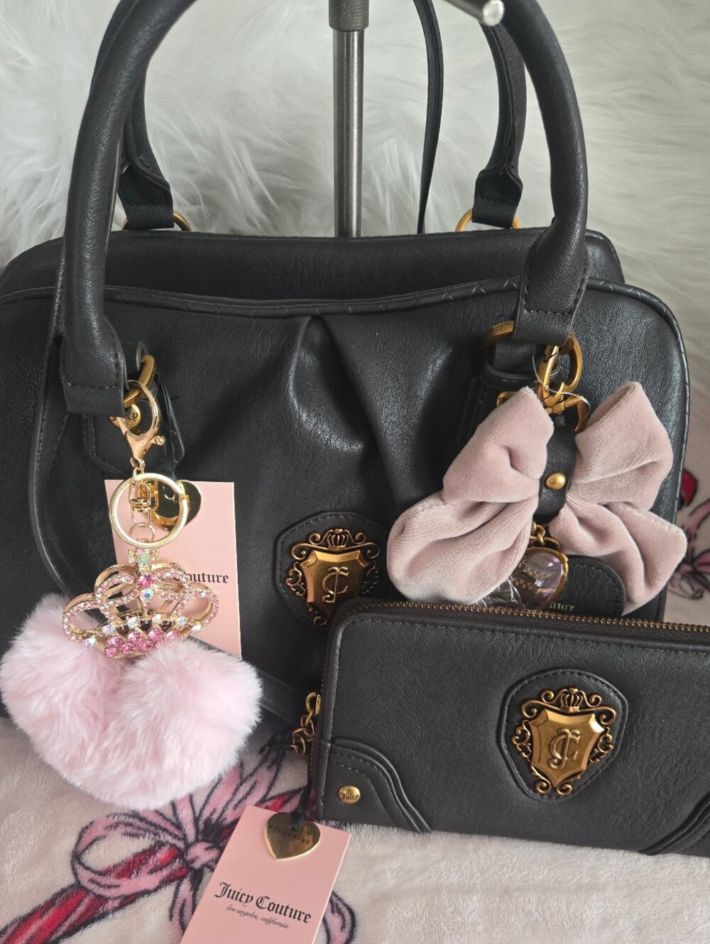 Juicy Couture Romance Satchel And Wallet